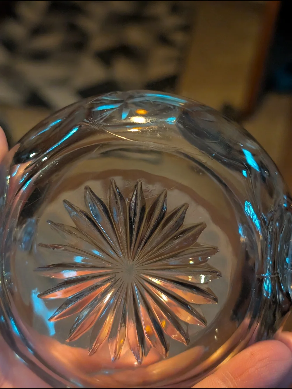 Vintage MCM 1950s Atomic Etched Sunburst Glass Creamer and Sugar Bowl Euc